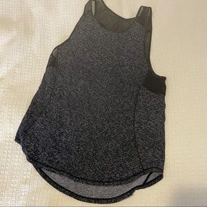 Lululemon Sculpt Tank Top Black/White Mesh Soundwave